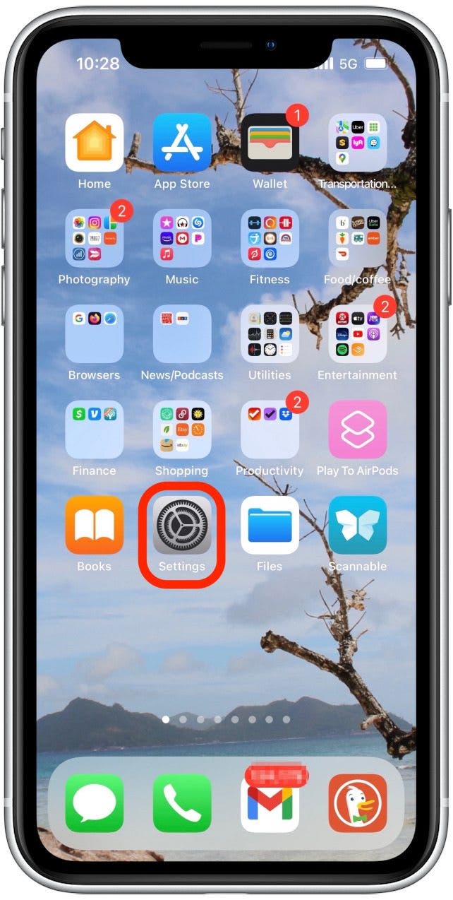 Skip songs with Airpods step 1 - Settings