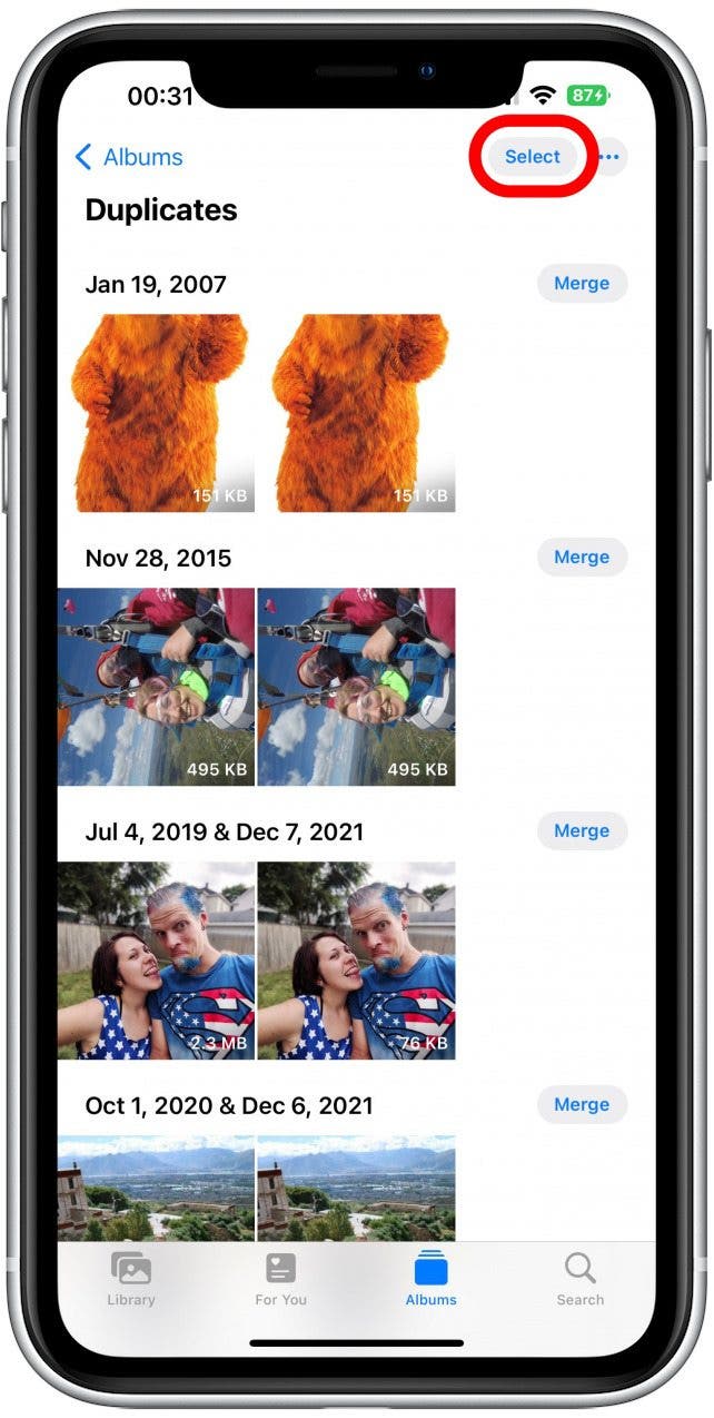 You can also tap Select.