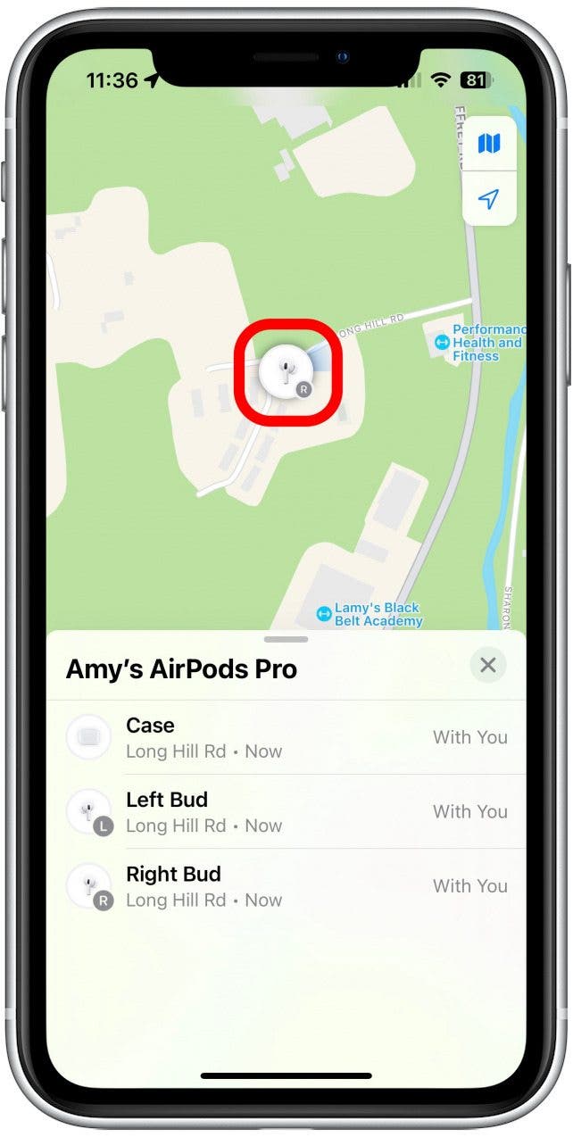 see where your airpods are on map how to find missing airpods