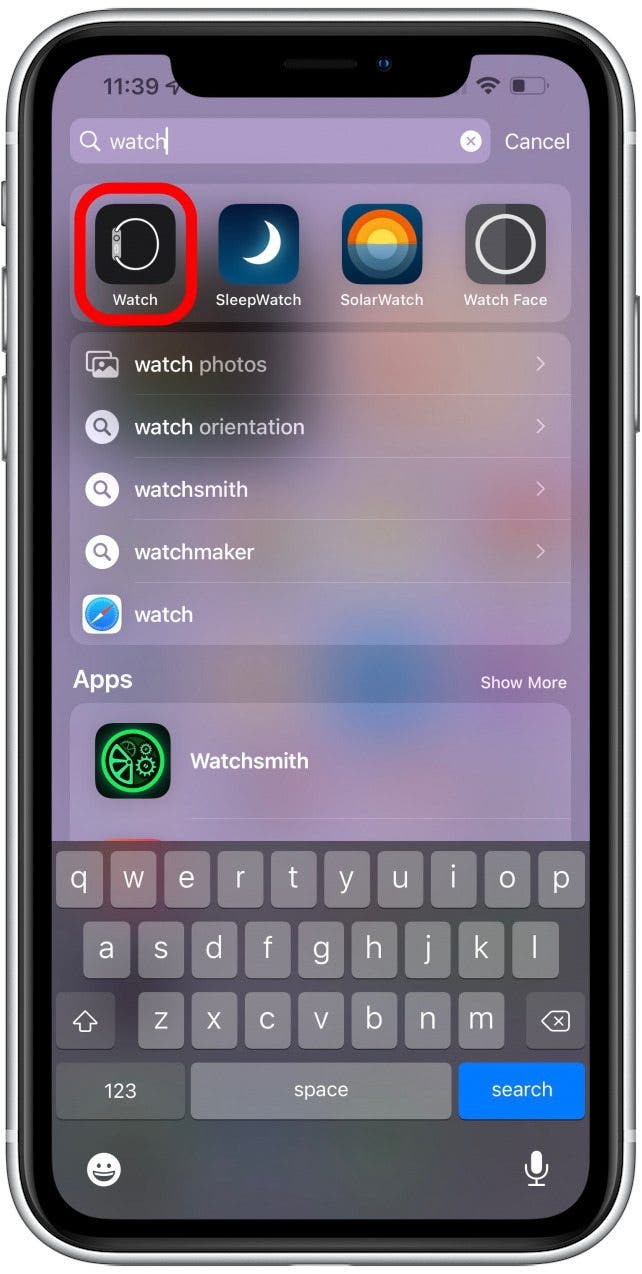 Remove watch from 2025 iphone