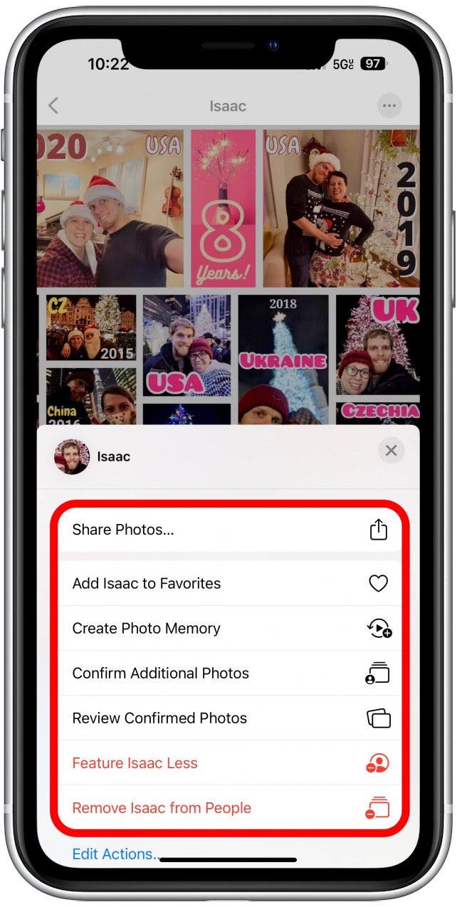  tap the More menu