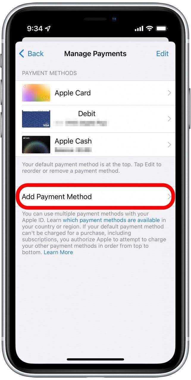 How to Change Payment Method on an iPhone with Family Sharing (2023) - How To Add Another Payment Method On Iphone