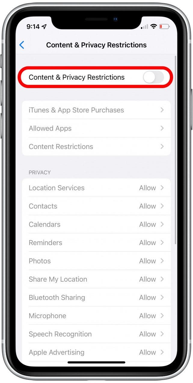 How to Turn Off InApp Purchases