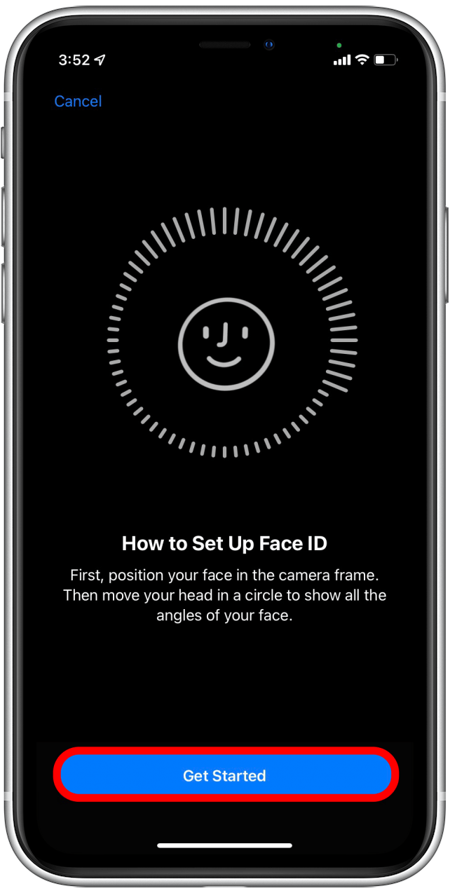 Tap Get Started
