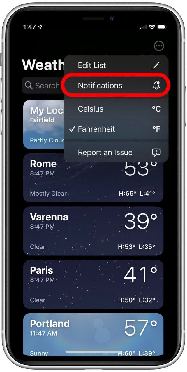 How to Get Weather Alerts on iPhone