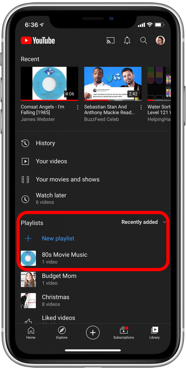 Youtube sales playlist history