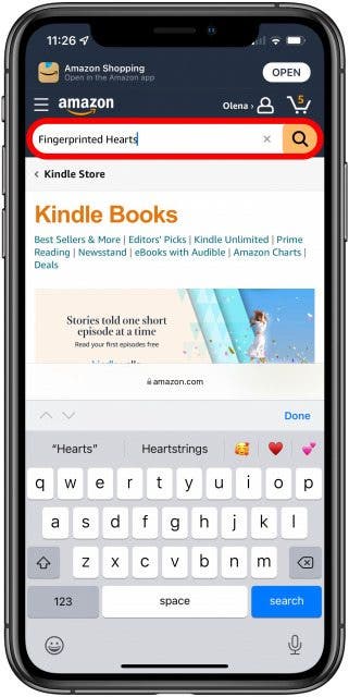 From now on, you can easily access the Kindle Store by tapping the icon on your iPhone or iPad and buy all the e-books you want.