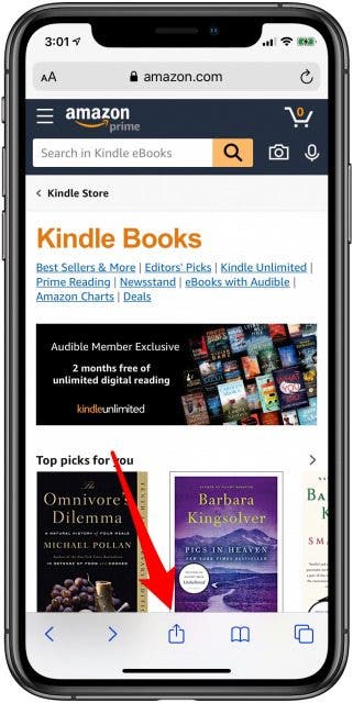 how do i buy a kindle book on amazon for my ipad
