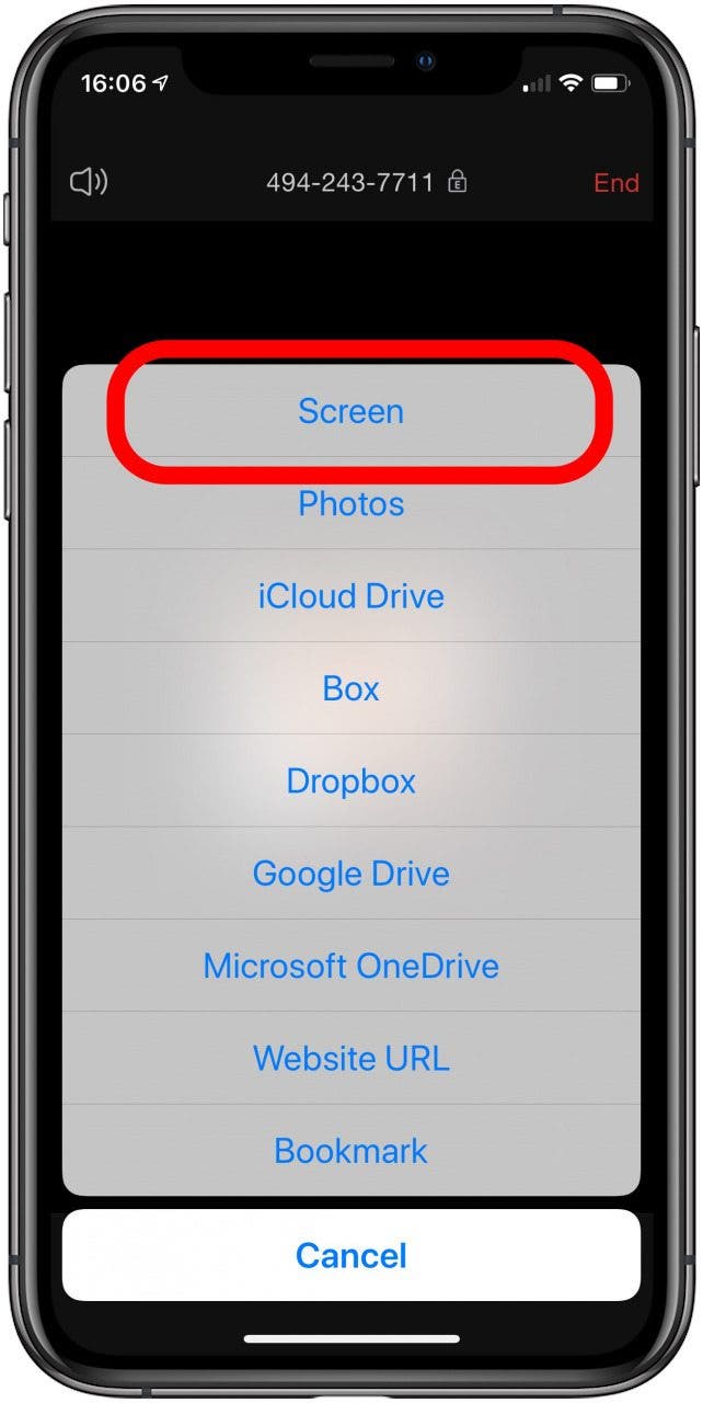 How to screenshare iphone to mac