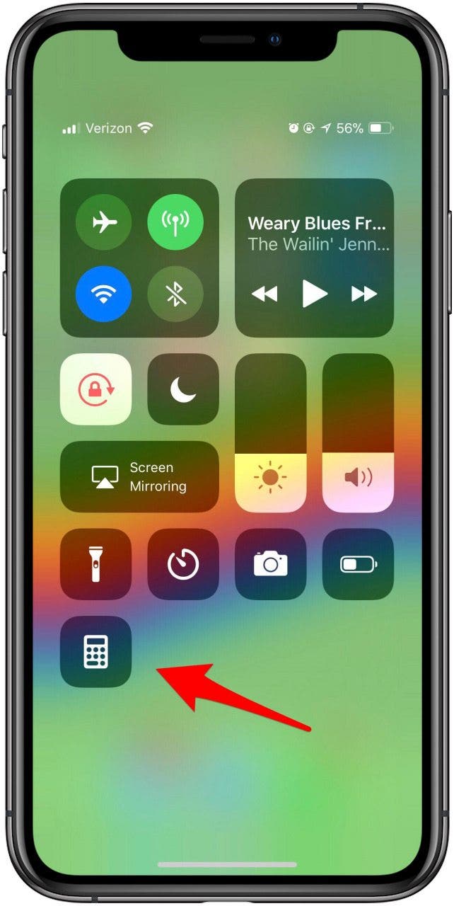 can't find iphone calculator