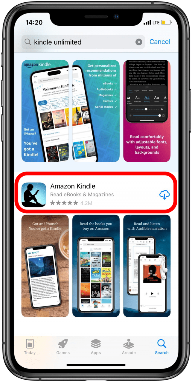 tap kindle app how does kindle unlimited work