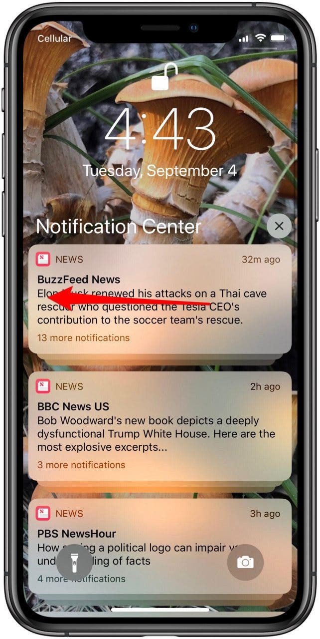 iOS 12 уведомления