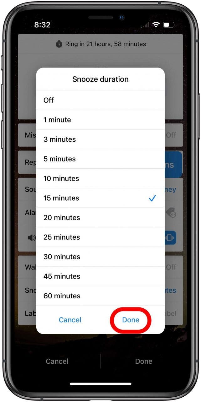 How to Change Snooze Time on iPhone