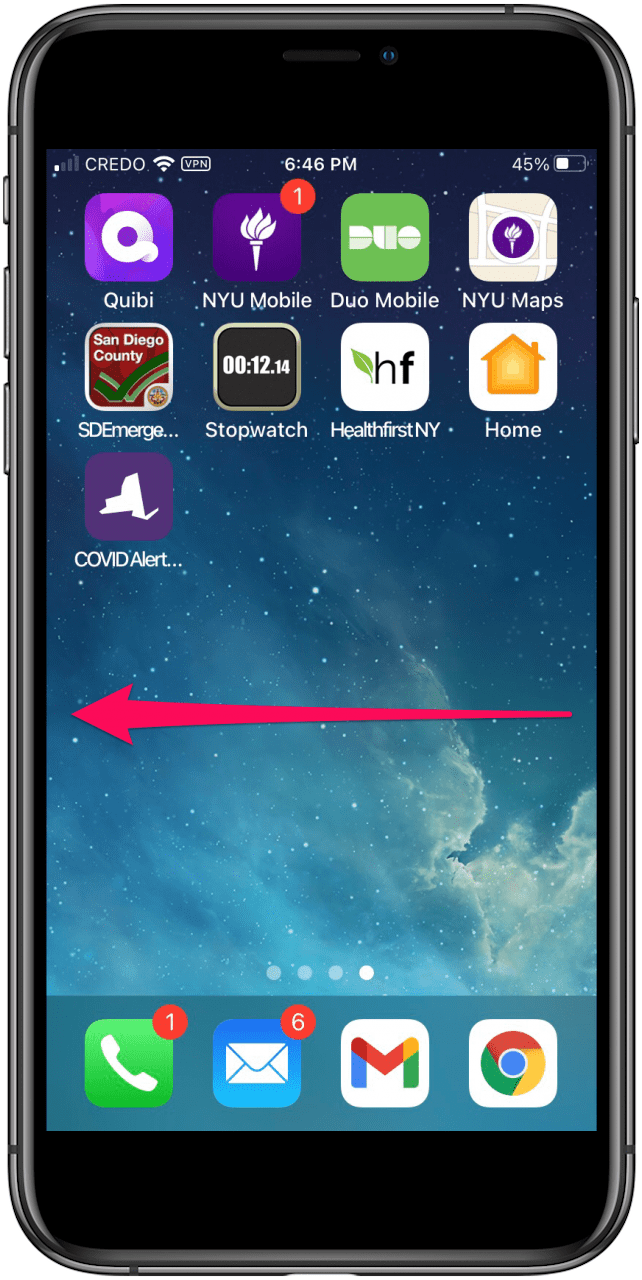 how to get an app on my home screen