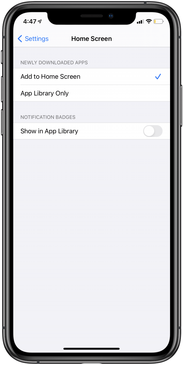 A blue check mark will appear