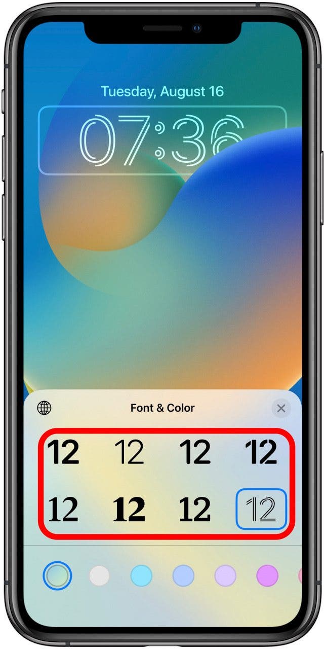 how to change the clock style on your iphone lock screen