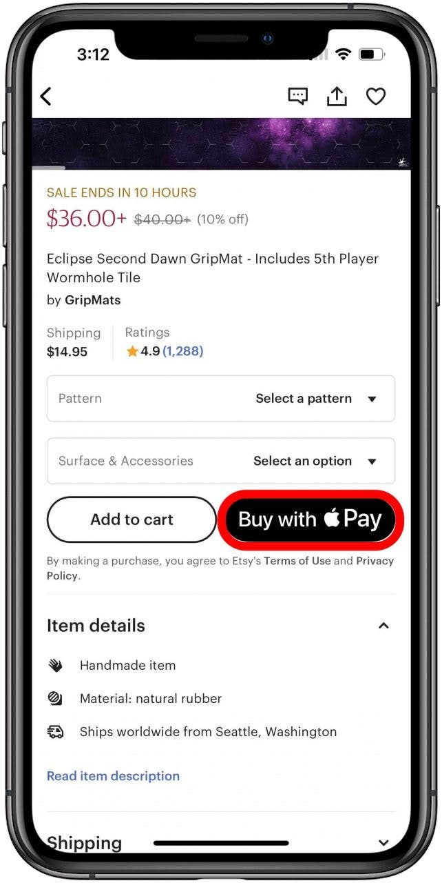 How to Use Apple Pay in an App on iPhone