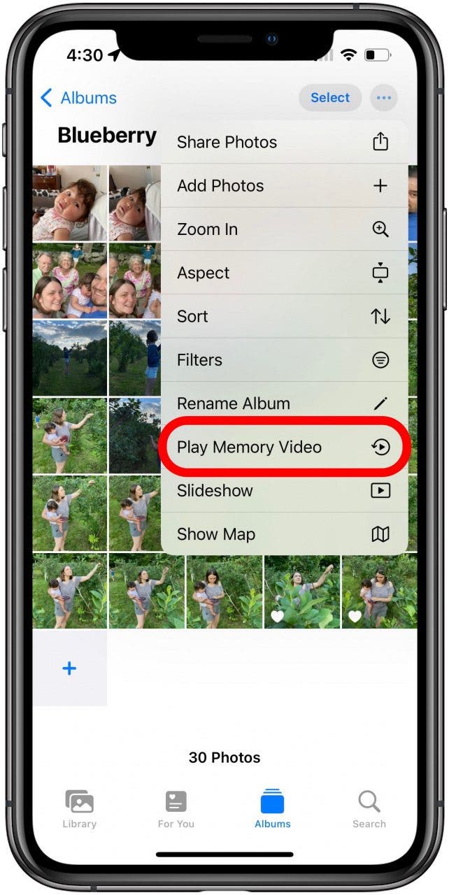 organize photos on iphone
