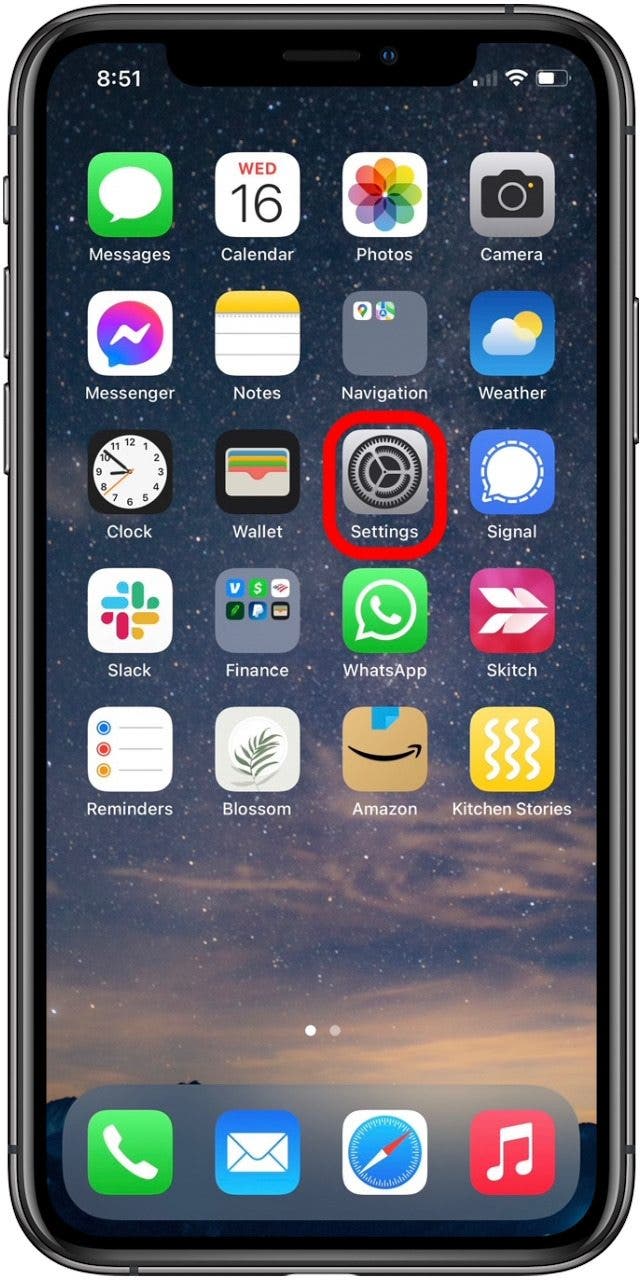 Open the Settings app if mail disappeared from iPhone. Open the Settings app if mail disappeared from iPhone.