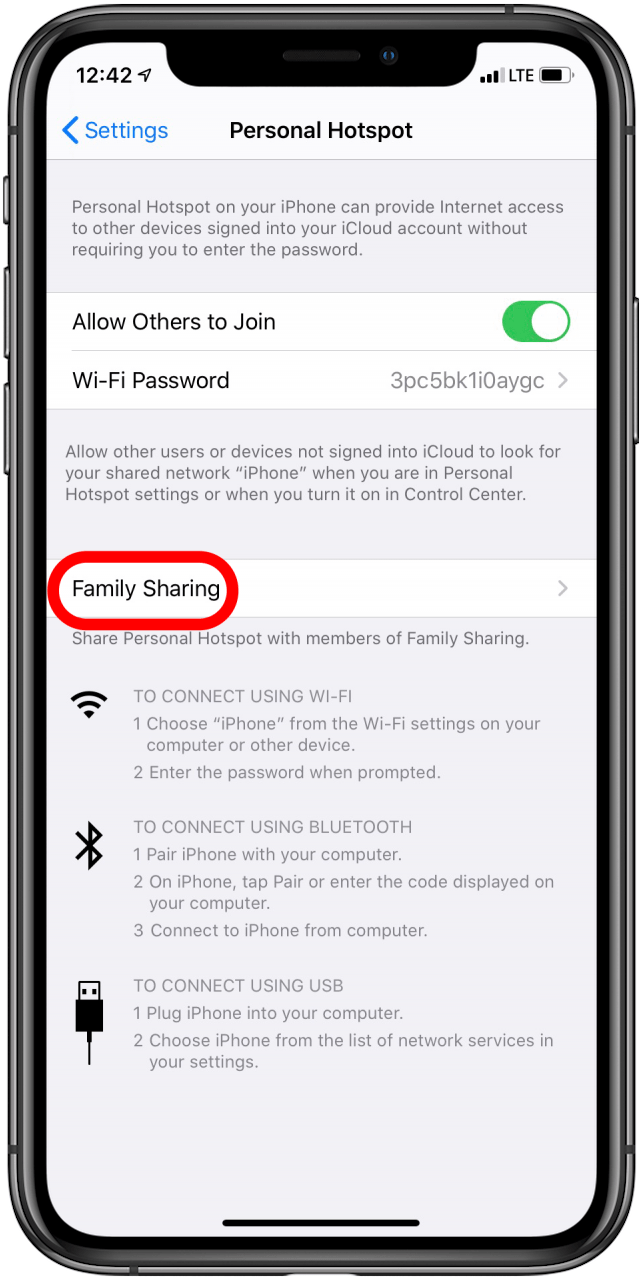How to Share a Mobile Hotspot with Family without Requiring a Passcode