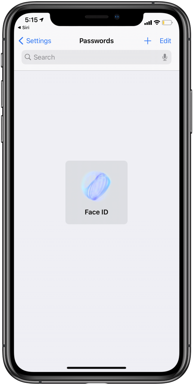 Use Face ID when prompted