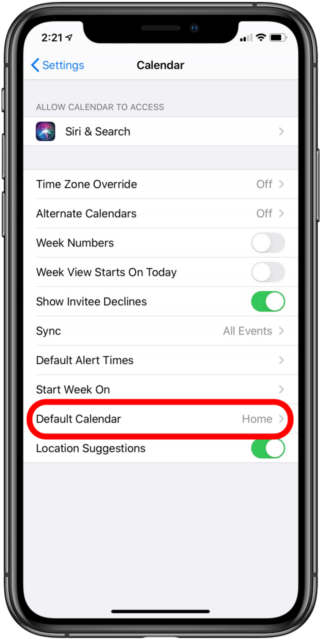 How to Set a Default Calendar on the iPhone & iPad