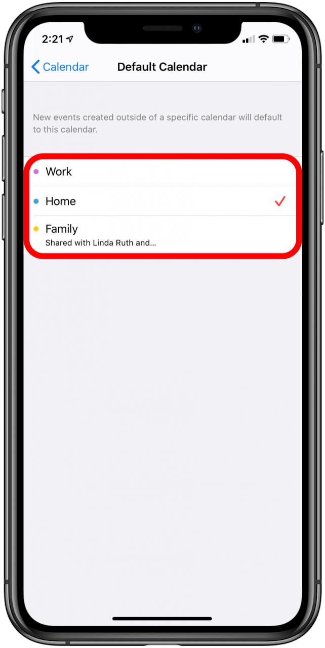How to Set a Default Calendar on the iPhone & iPad