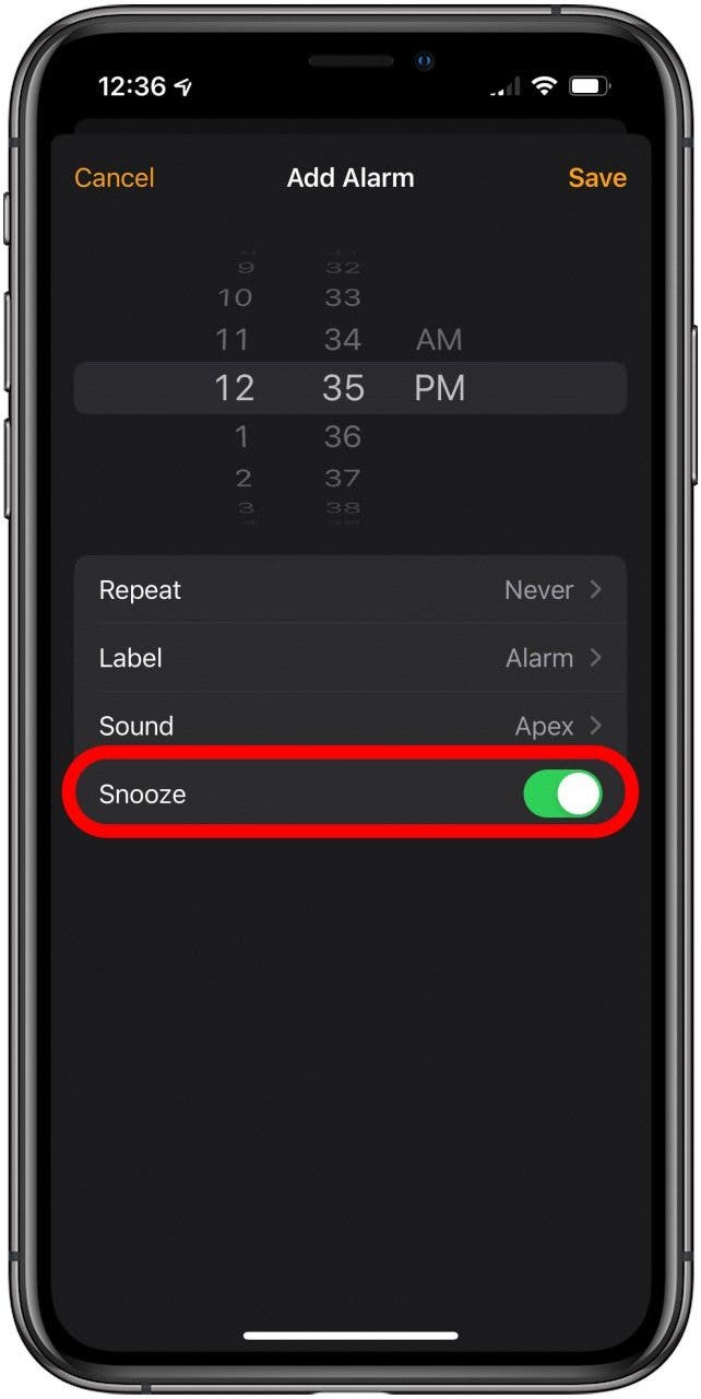 how to change your snooze time on iphone