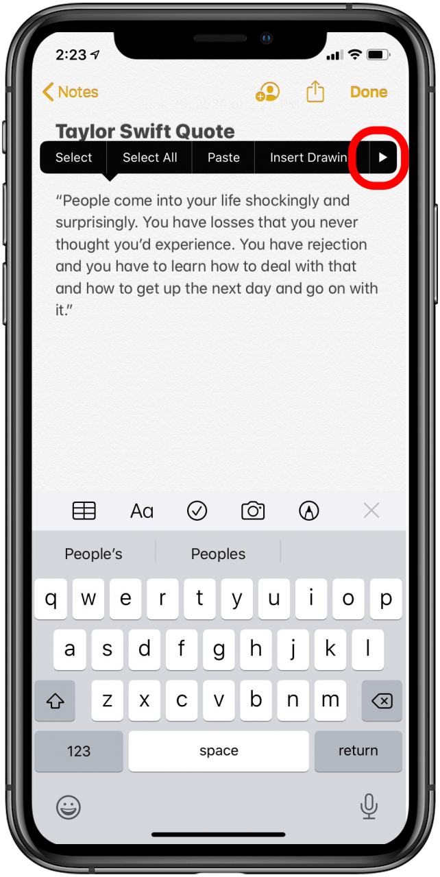 How to Indent List Items in the Notes App on the iPhone & iPad