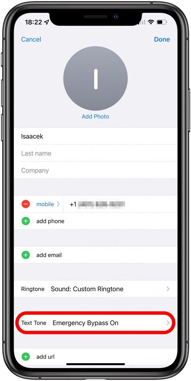 Select Text Tone.