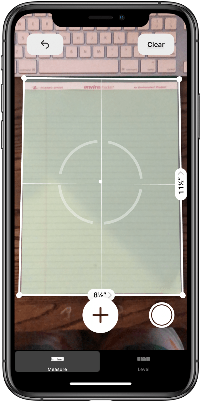 приложение для измерения длины и ширины прямоугольного объекта