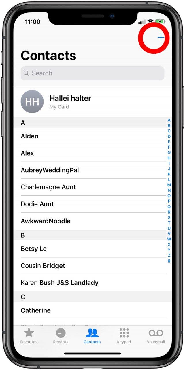 how to add a contact to my phone iphone