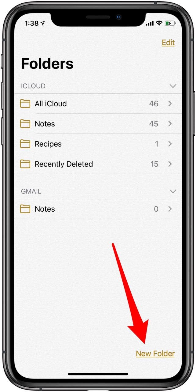 Making folders on sale on iphone