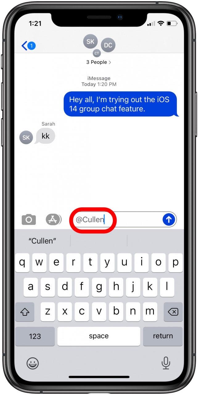 How to Tag Contacts in a Group Chat on Your iPhone (New for iOS 14)