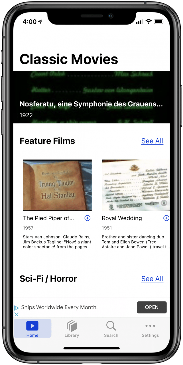classic films app