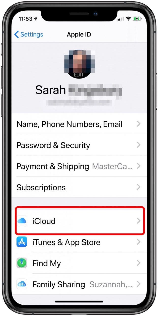 sync iPhone contacts with iCloud