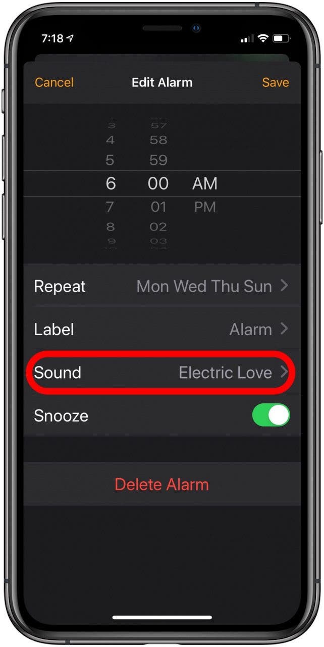 iphone set ringtone as alarm