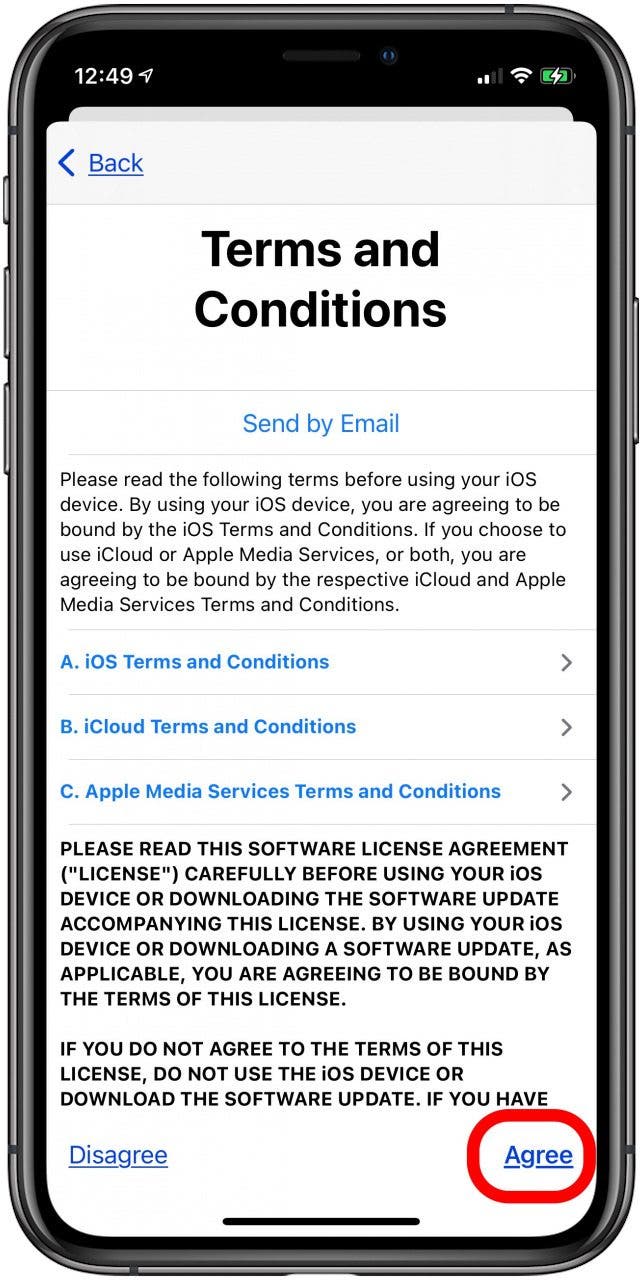 agree to terms and conditions