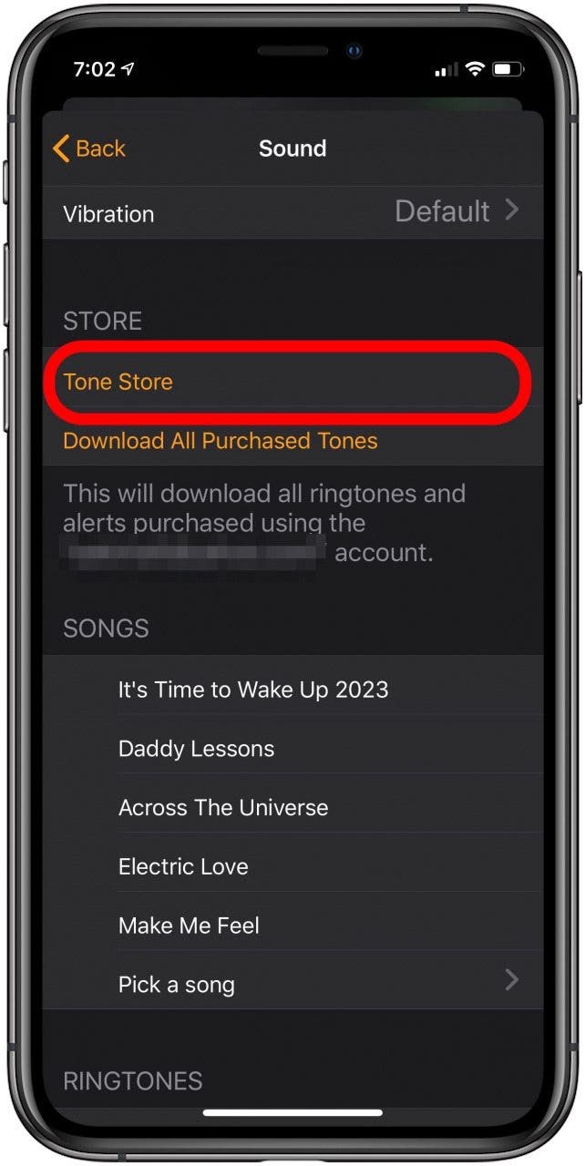 iphone set ringtone as alarm