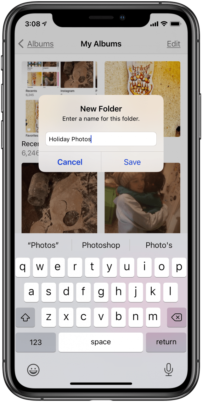 How to Make Folders for Photo Albums on iPhone in the Photos App