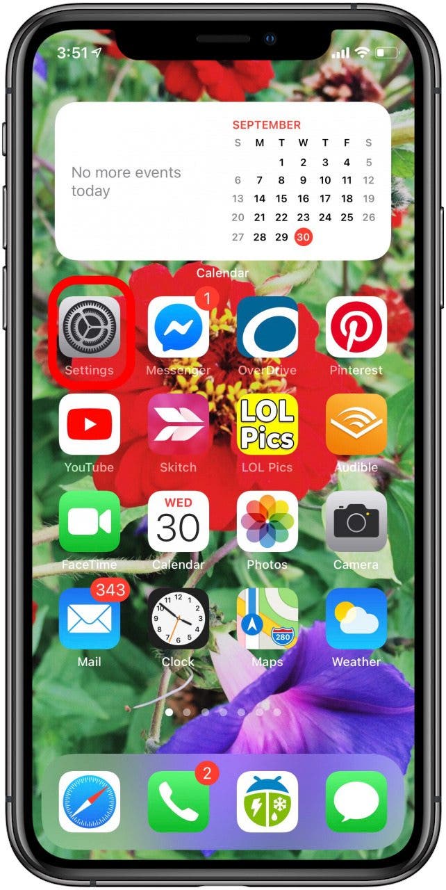 iphone settings app