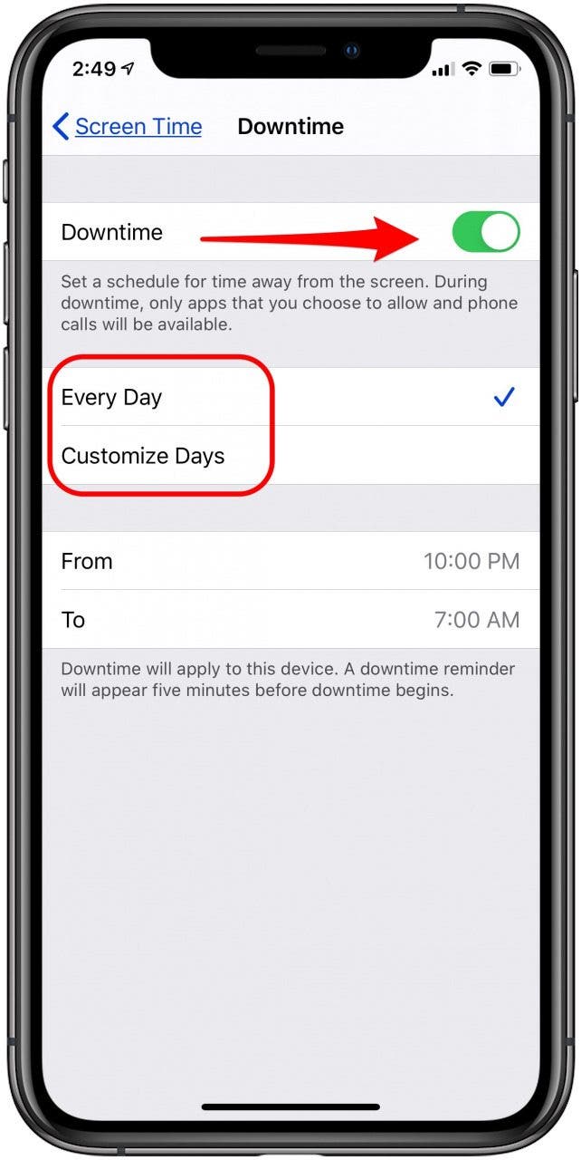 How to Set Downtime in Screen Time Settings on Your iPhone & iPad