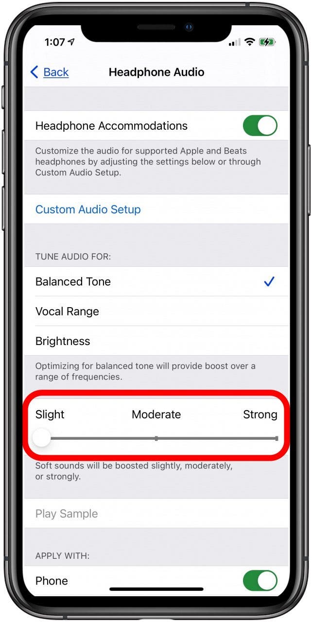 How to Customize Headphone Accessibility Settings on an iPhone
