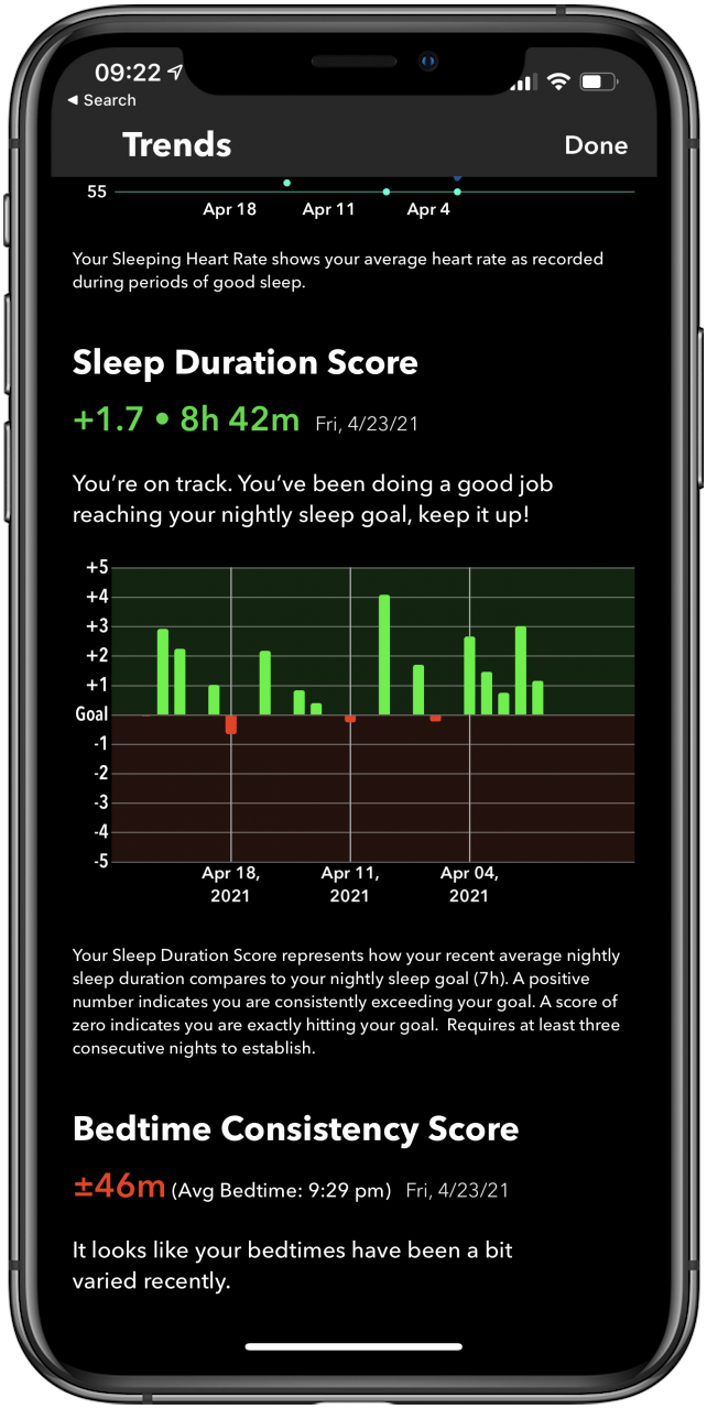 Sleep++ app for sleep tracking.