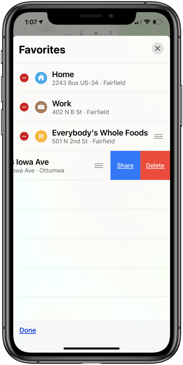 нажмите удалить