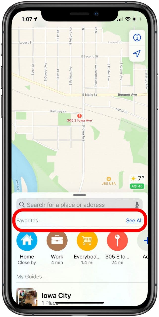How to Change Work & Home Addresses in Maps on an iPhone