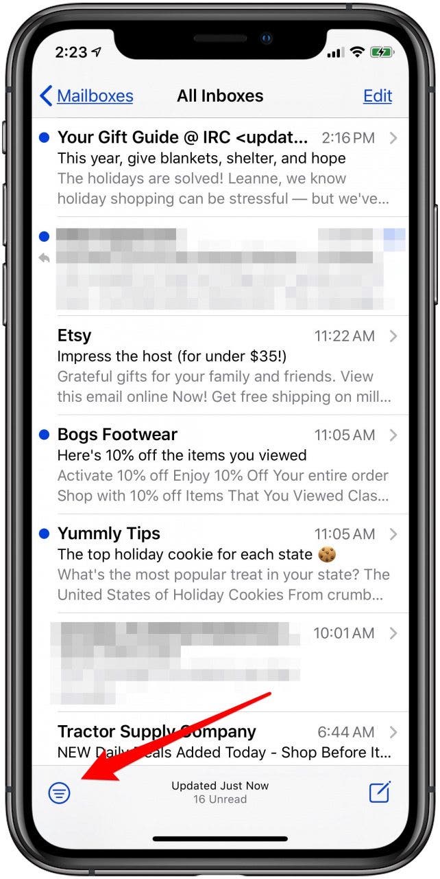 How to See Only Unread Emails in the iPhone Mail App