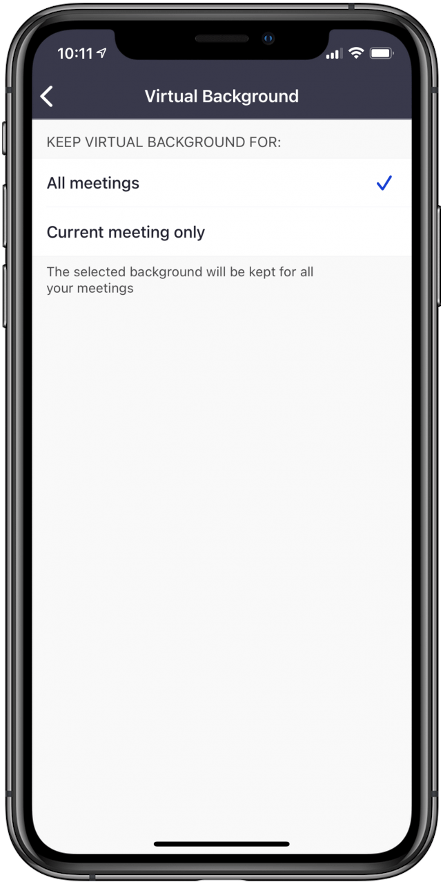 set virtual background for all meetings or just one zoom meeting