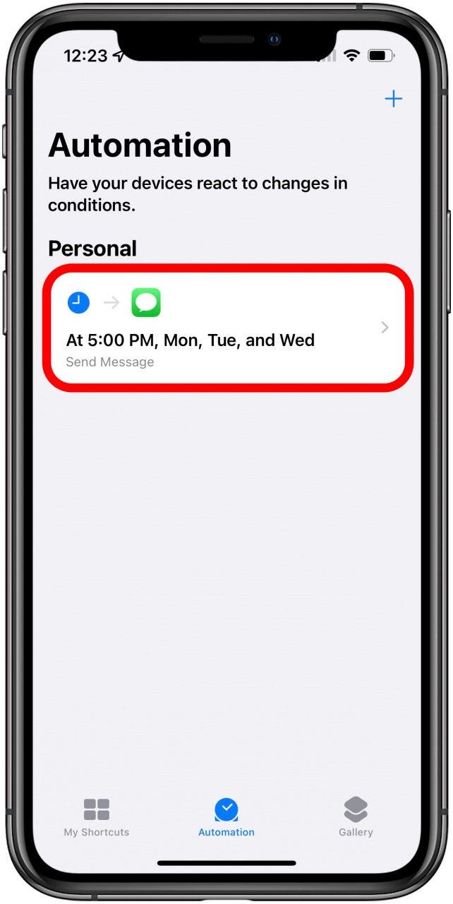 can you schedule a text message on iphone