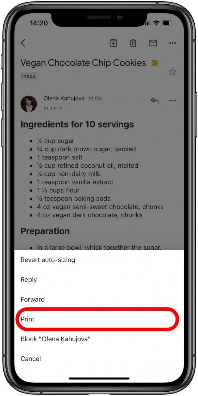 How To Print From Email On Iphone
